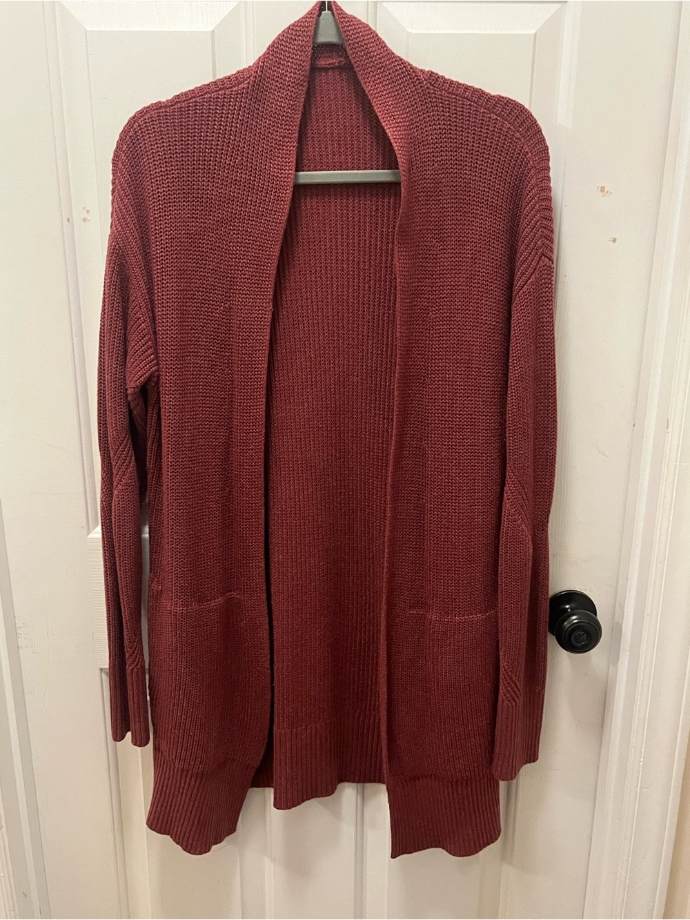 🍋 EUC Lululemon Cashlu Sweater Wrap - Heathered Mulled Wine - Size M/L